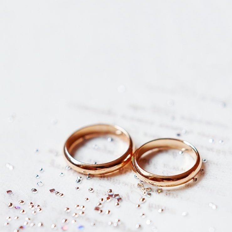 Rings on a table